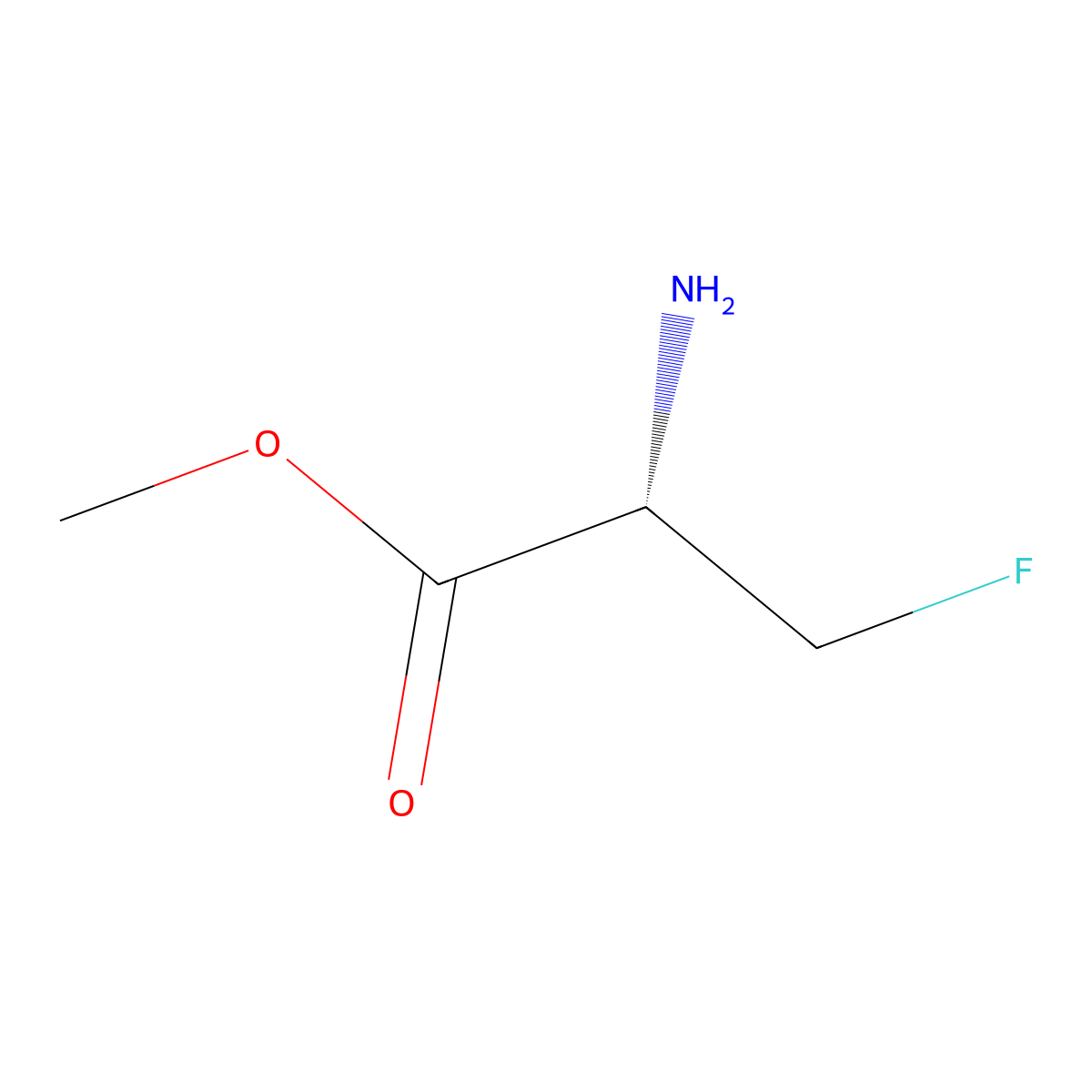 Methyl 3-fluoro-D-alaninate molecular structure, CAS 76312-98-6