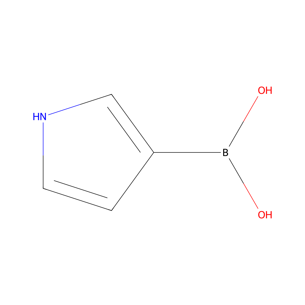 1H-Pyrrol-3-ylboronic acid molecular structure, CAS 763120-55-4