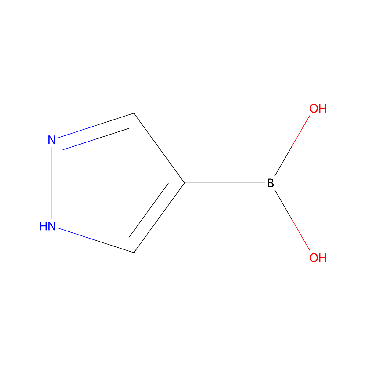 1H-Pyrazole-4-boronic acid molecular structure, CAS 763120-58-7