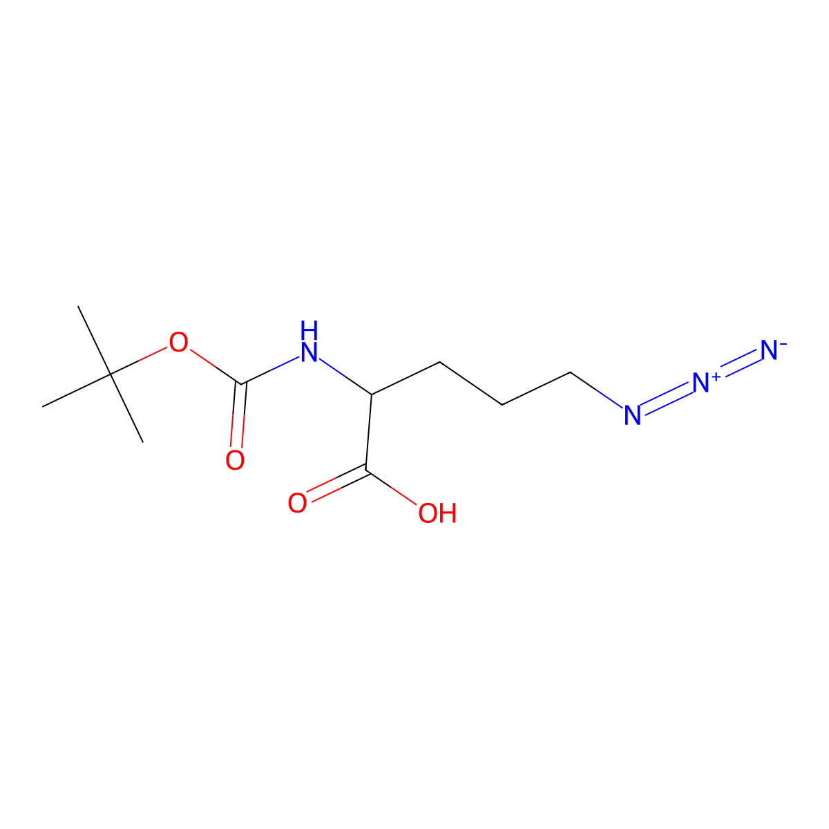 5-Azido-N-Boc-L-Norvaline molecular structure, CAS 763139-35-1