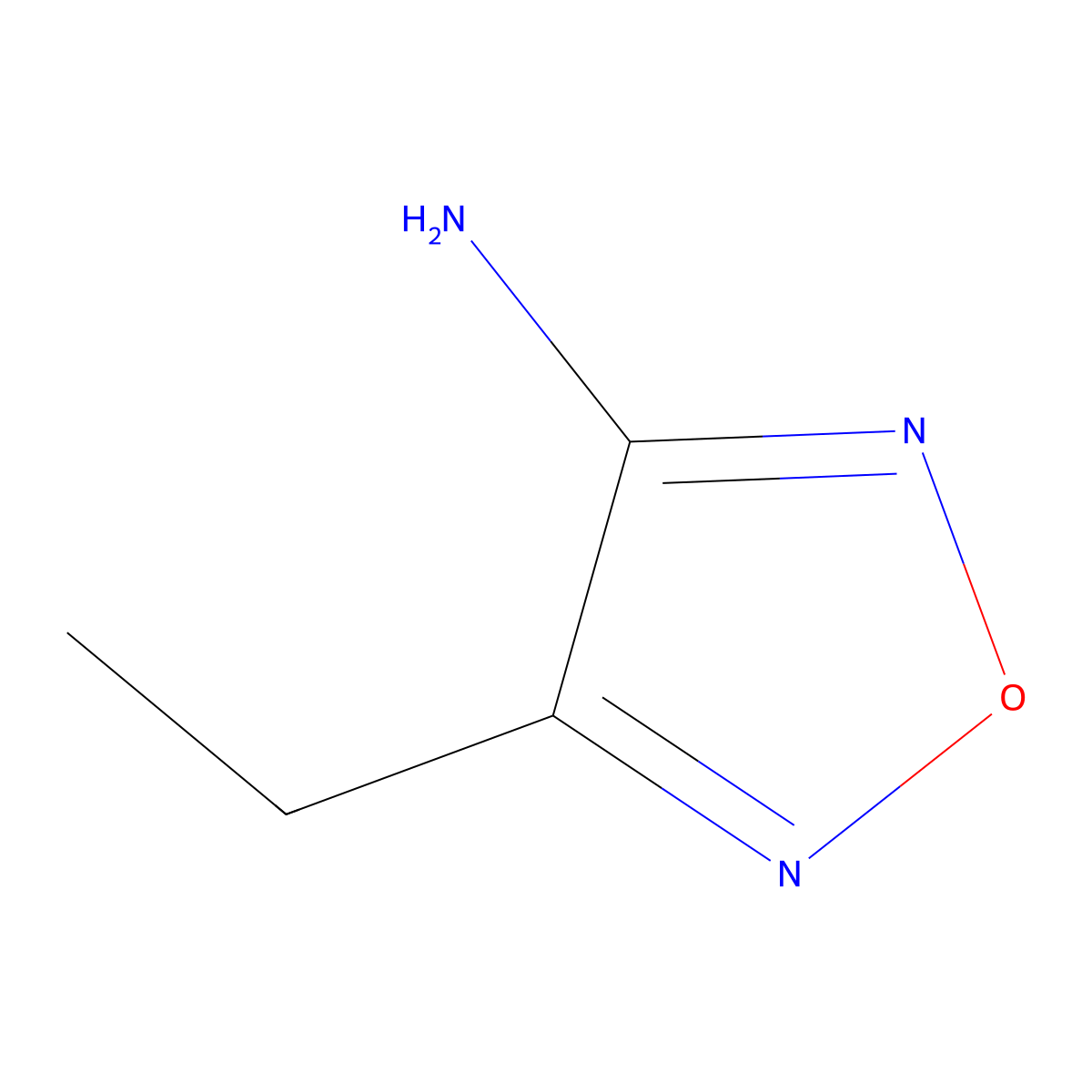 4-Ethyl-1,2,5-oxadiazol-3-amine molecular structure, CAS 763141-02-2