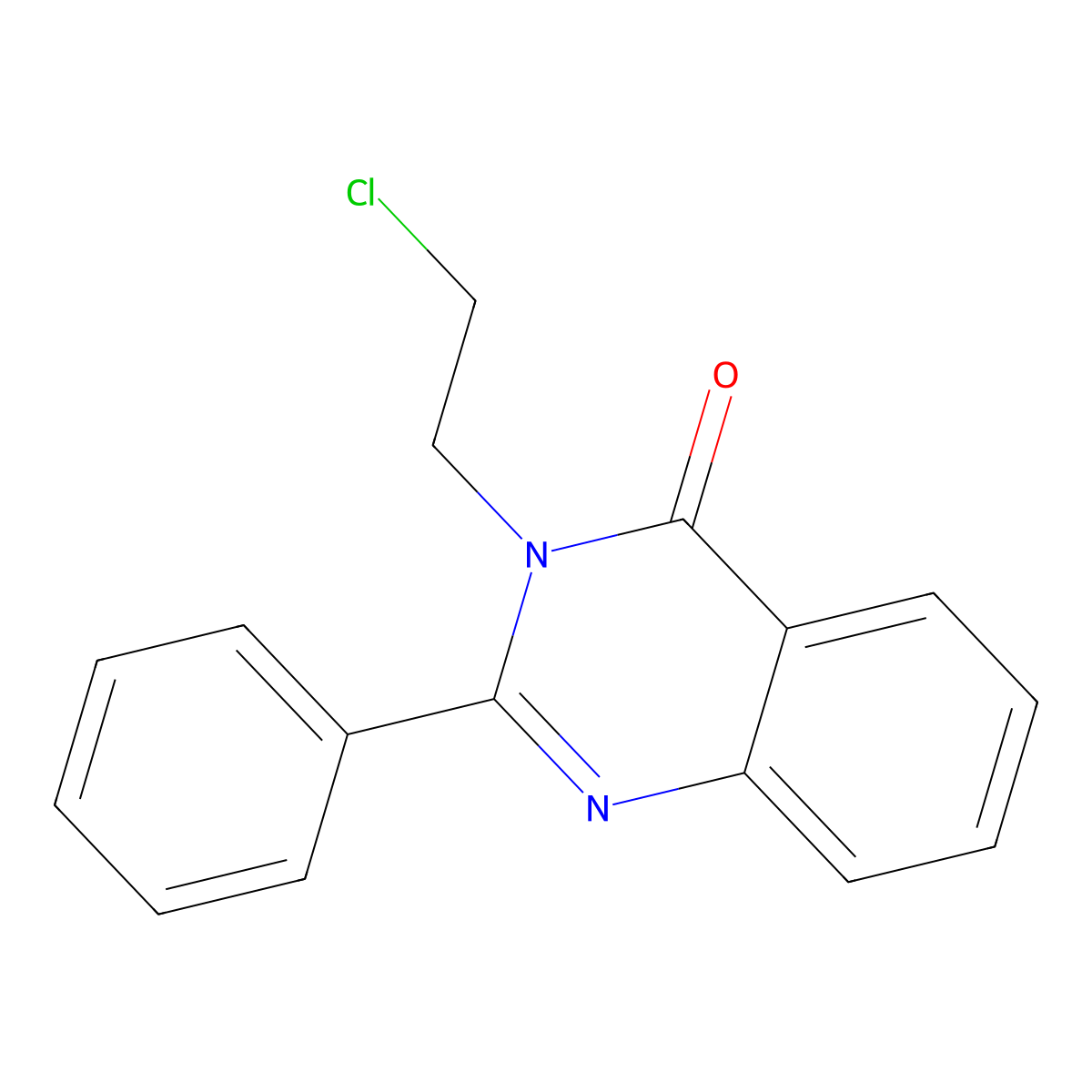 3-(2-chloroethyl)-2-phenylquinazolin-4(3H)-one molecular structure, CAS 76315-66-7