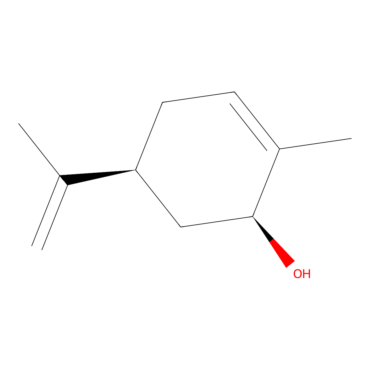 (+)-cis-Carveol molecular structure, CAS 7632-16-8