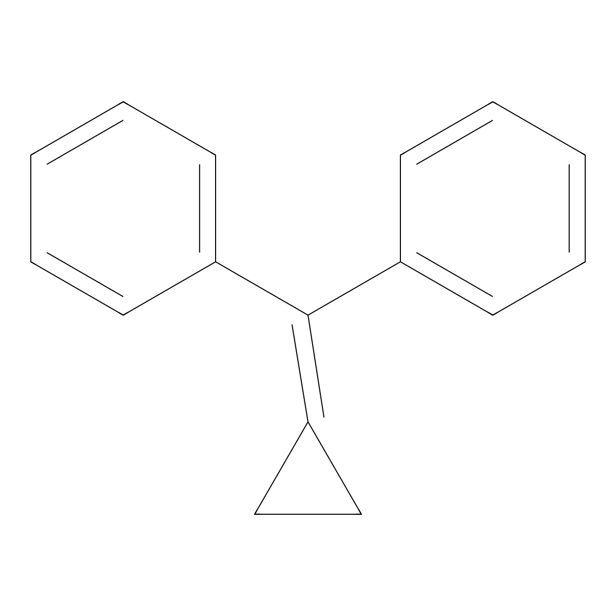 [Cyclopropylidene(phenyl)methyl]benzene molecular structure, CAS 7632-57-7