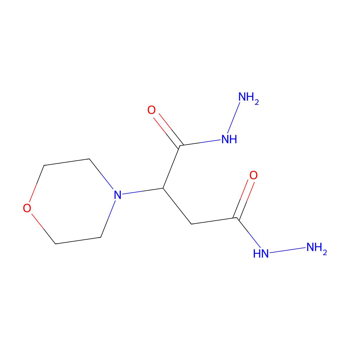 2-(Morpholin-4-yl)butanedihydrazide molecular structure, CAS 76320-85-9