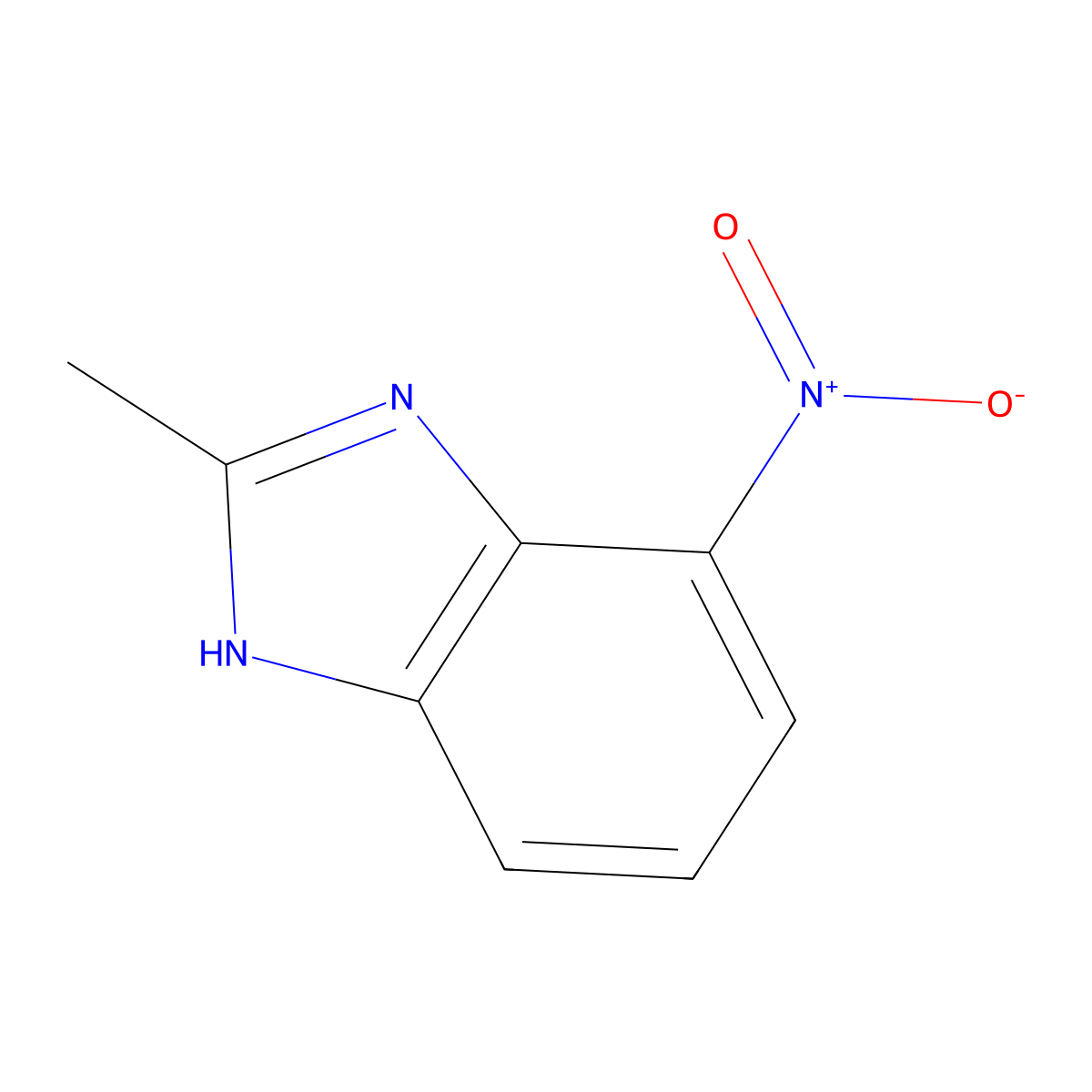 2-Methyl-4-nitro-1H-benzo[d]imidazole molecular structure, CAS 76320-88-2