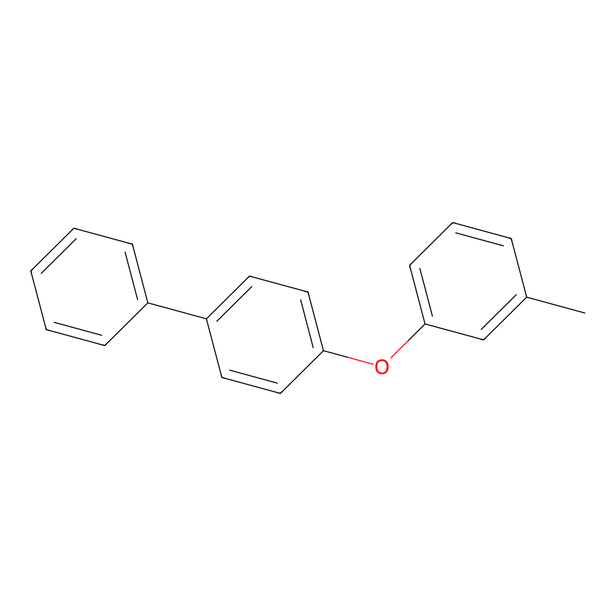 4-(3-Methylphenoxy)-1,1'-biphenyl molecular structure, CAS 76324-23-7