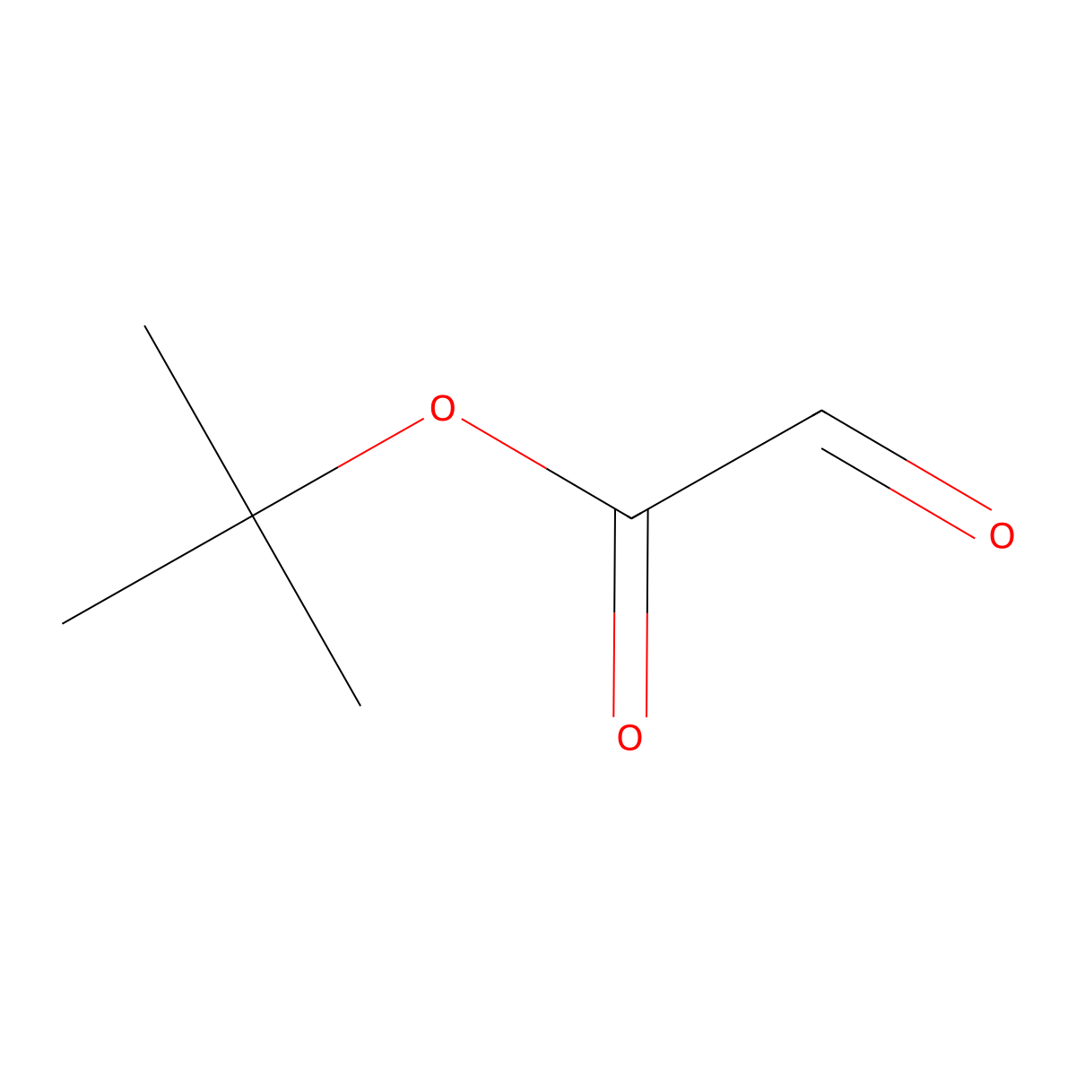 Tert-butyl 2-oxoacetate molecular structure, CAS 7633-32-1