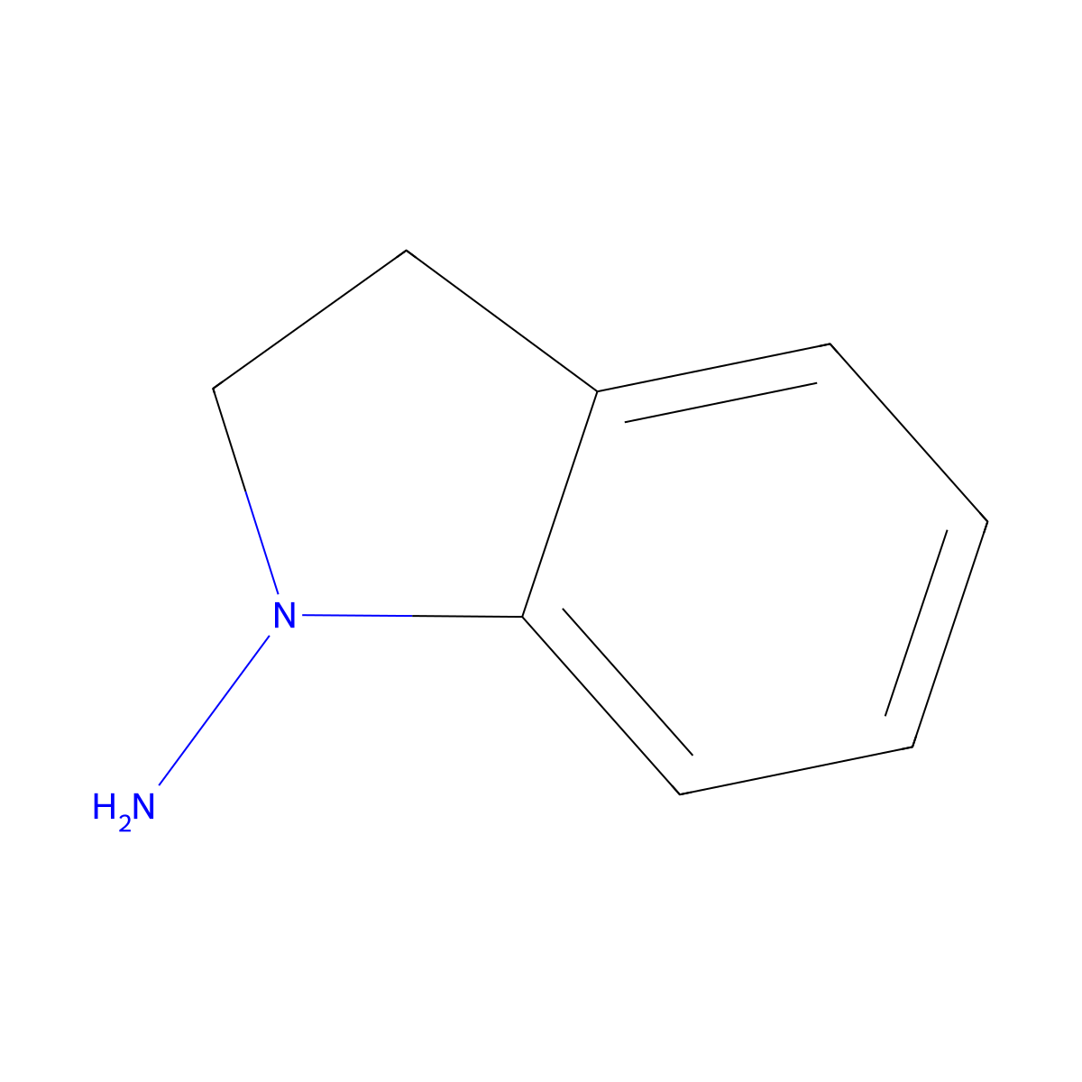 2,3-dihydro-1H-indol-1-amine molecular structure, CAS 7633-56-9