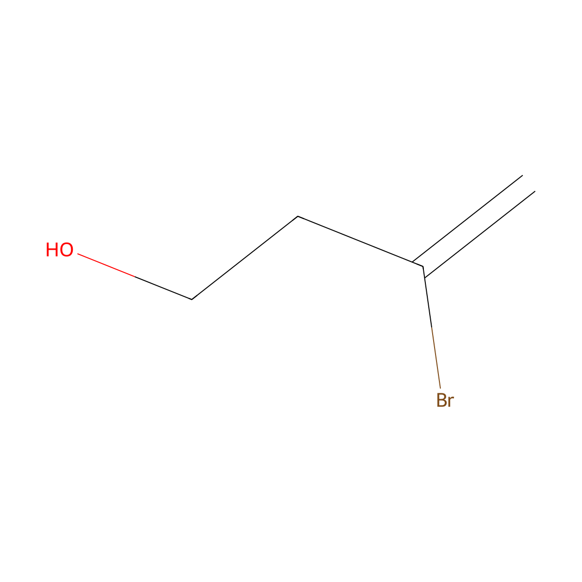 3-Bromo-3-buten-1-ol molecular structure, CAS 76334-36-6