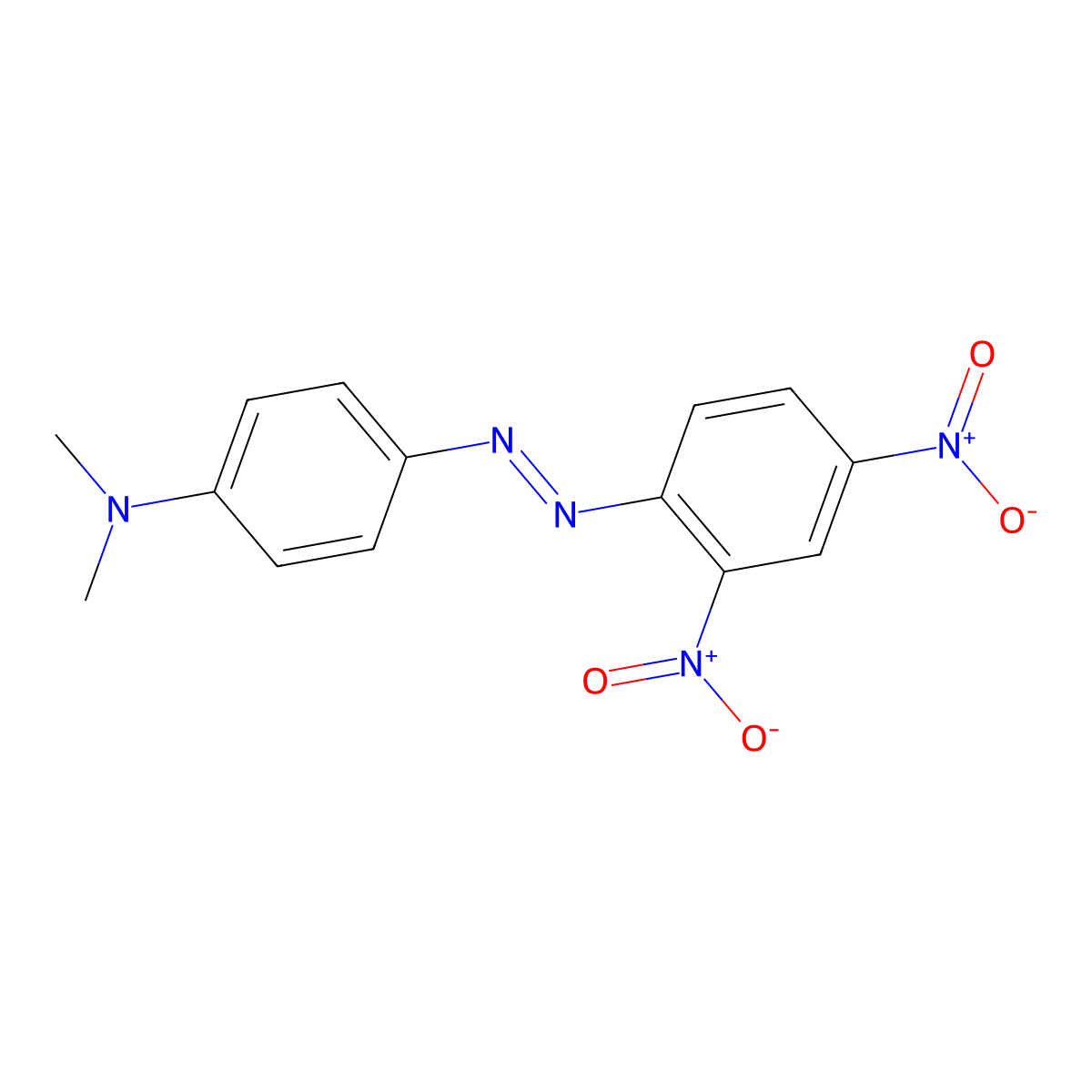 4-(Dimethylamino)-2',4'-dinitroazobenzene molecular structure, CAS 76335-48-3