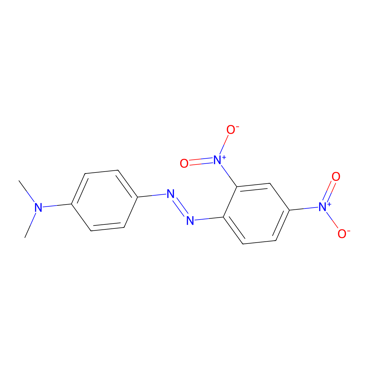4-(Dimethylamino)-2',4'-dinitroazobenzene molecular structure, CAS 76335-48-3