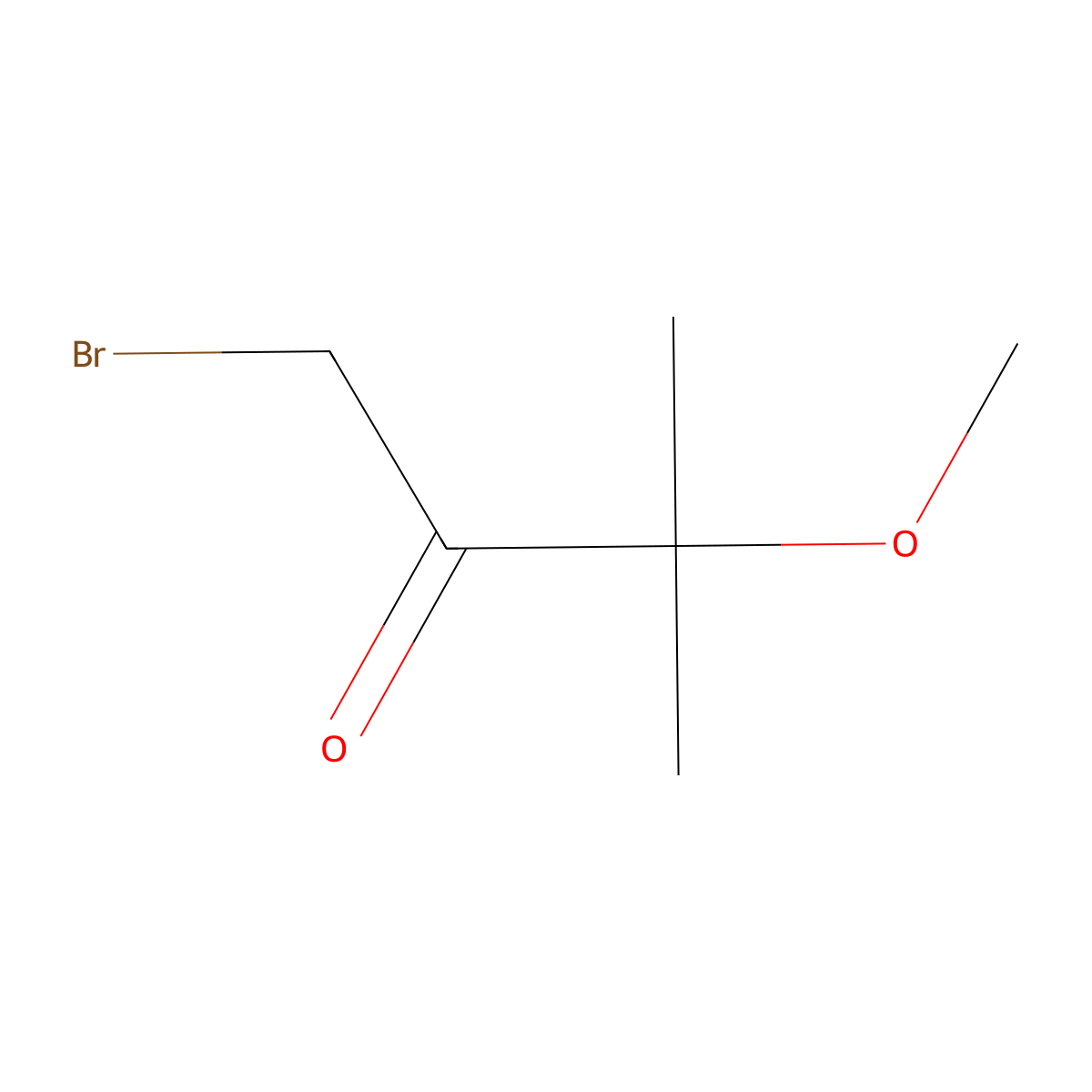 1-Bromo-3-methoxy-3-methylbutan-2-one molecular structure, CAS 76336-55-5