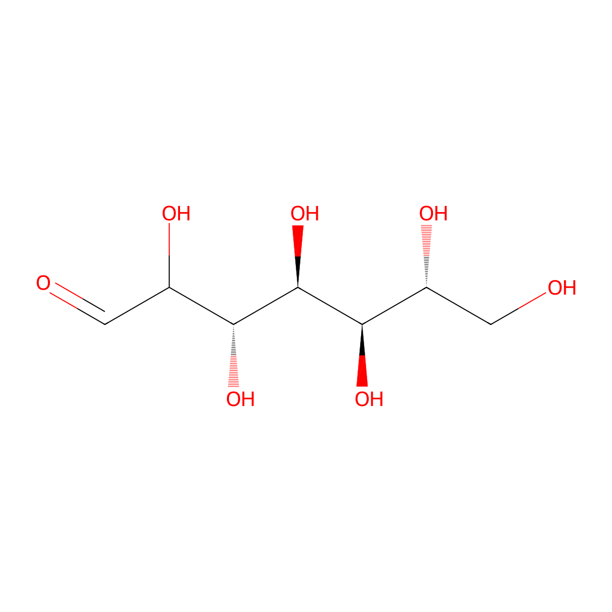 D-Mannoheptose molecular structure, CAS 7634-39-1