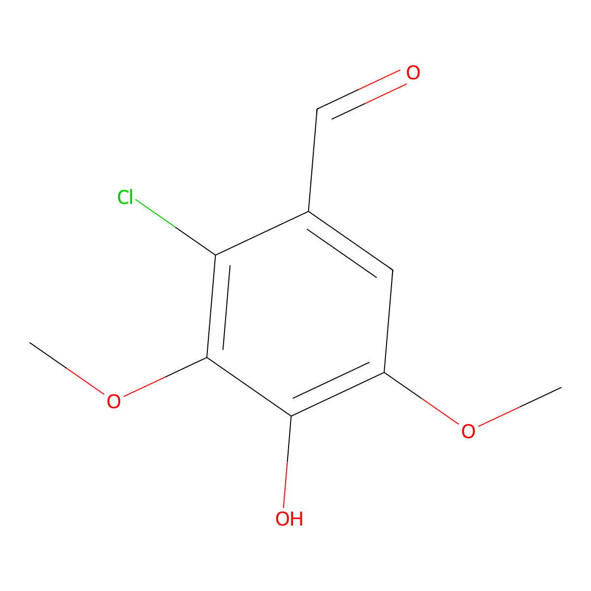 2-Chlorosyringaldehyde molecular structure, CAS 76341-69-0