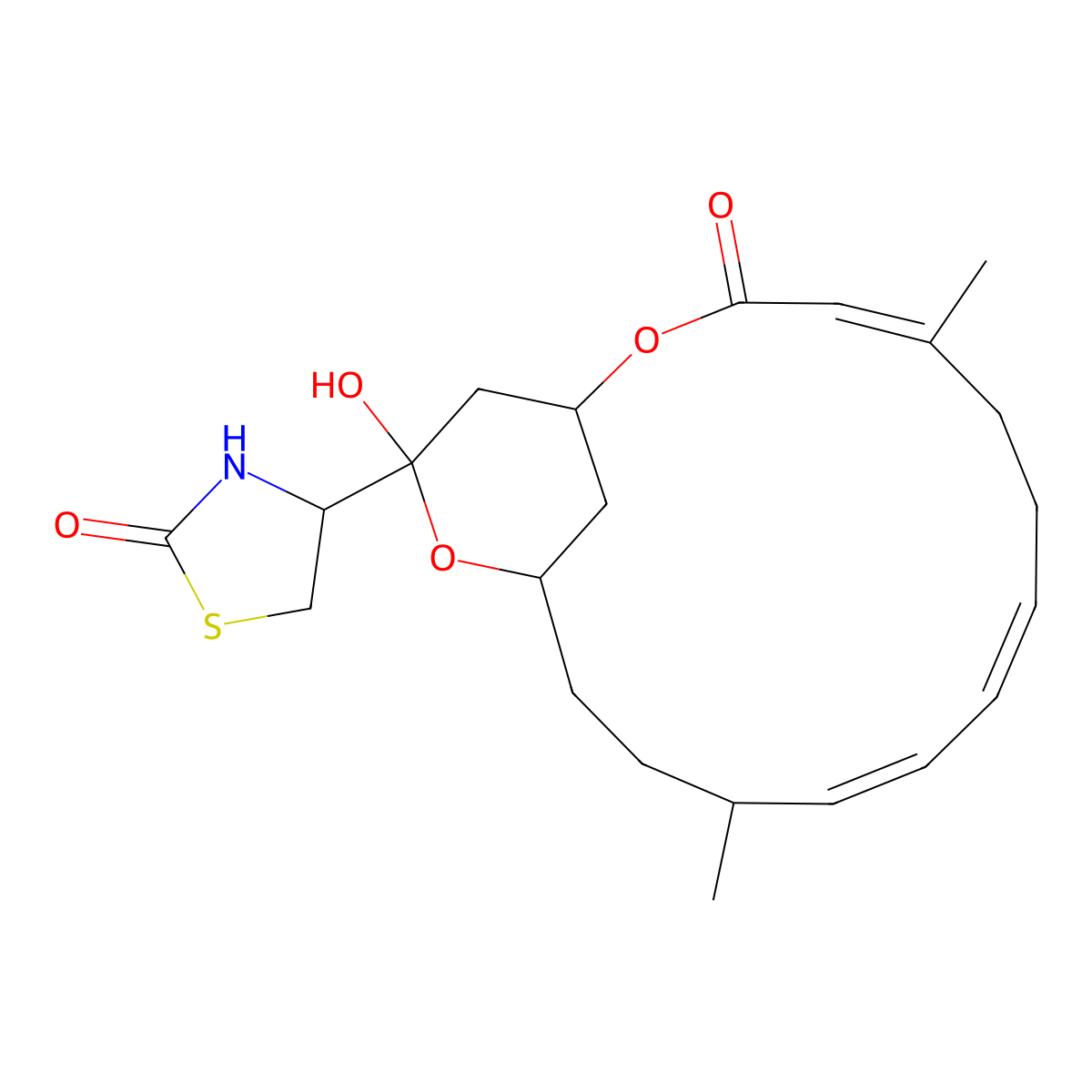 Latrunculin A molecular structure, CAS 76343-93-6
