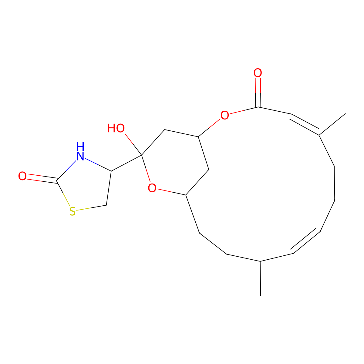 Latrunculin B molecular structure, CAS 76343-94-7