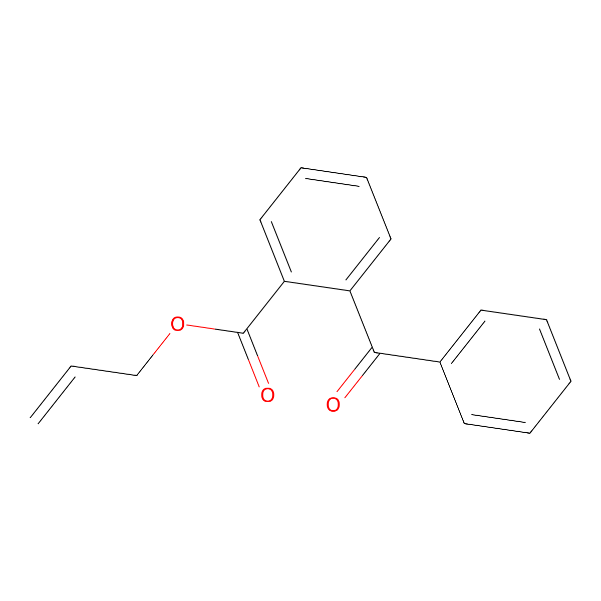 Prop-2-en-1-yl 2-benzoylbenzoate molecular structure, CAS 76348-57-7