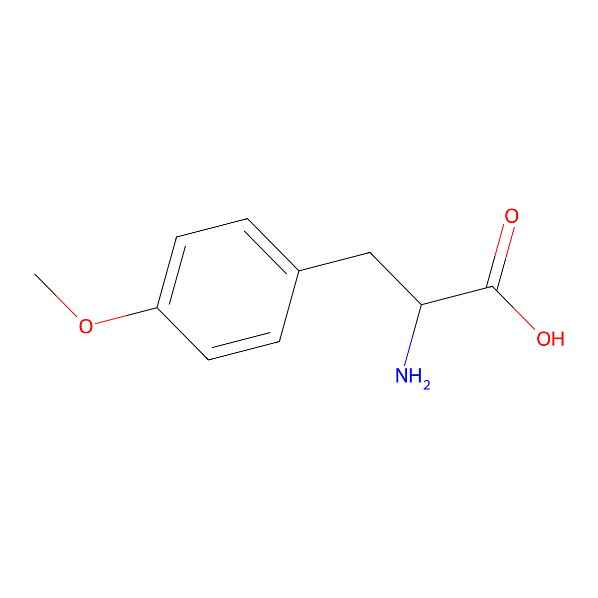 O-Methyltyrosine molecular structure, CAS 7635-29-2