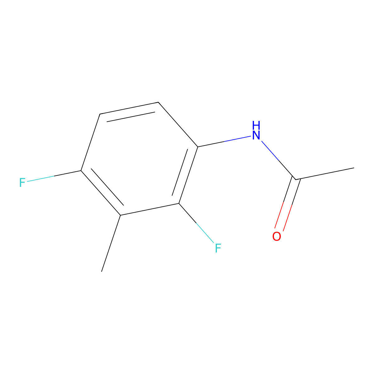 N-(2,4-Difluoro-3-methylphenyl)acetamide molecular structure, CAS 76350-71-5