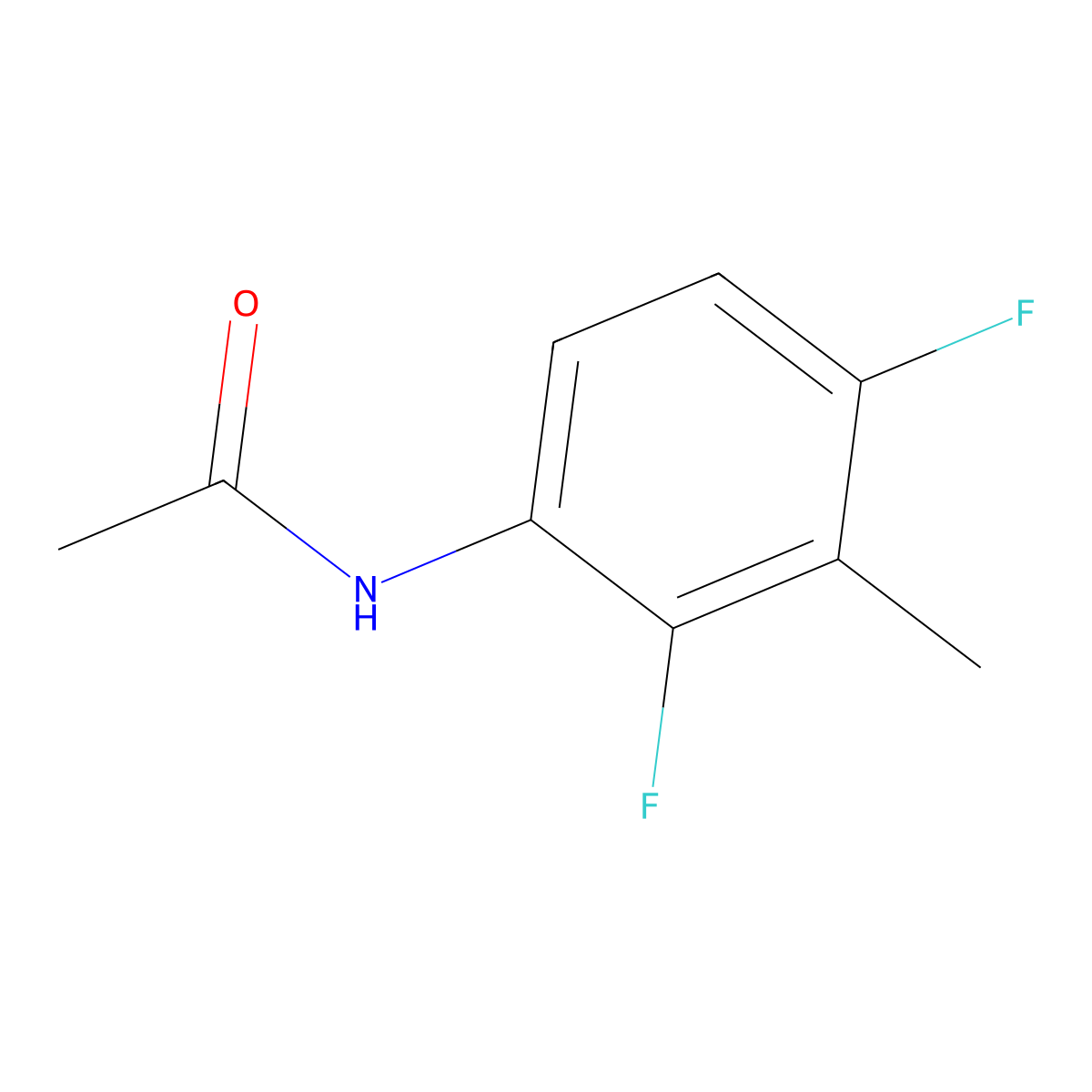 N-(2,4-Difluoro-3-methylphenyl)acetamide molecular structure, CAS 76350-71-5