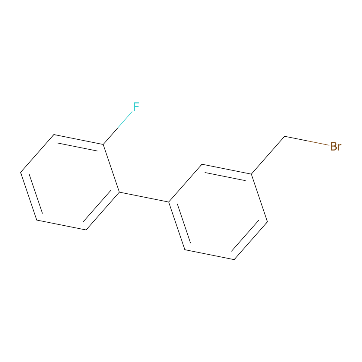 3'-(Bromomethyl)-2-fluoro-1,1'-biphenyl molecular structure, CAS 76350-78-2