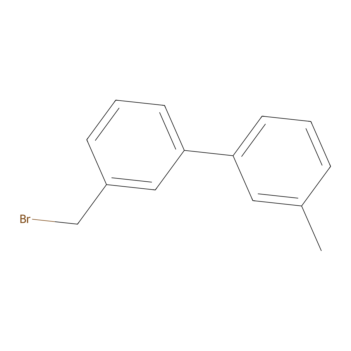 3-(Bromomethyl)-3'-methyl-1,1'-biphenyl molecular structure, CAS 76350-82-8
