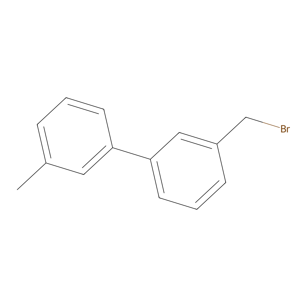 3-(Bromomethyl)-3'-methyl-1,1'-biphenyl molecular structure, CAS 76350-82-8