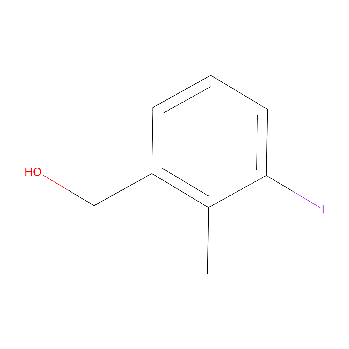 (3-Iodo-2-methylphenyl)methanol molecular structure, CAS 76350-89-5
