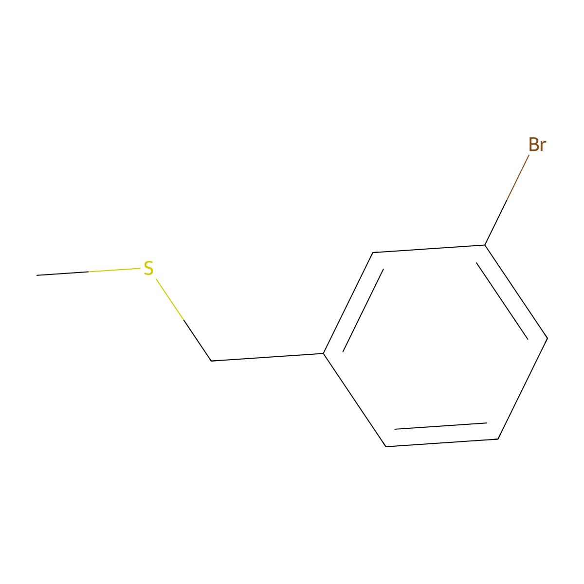 1-Bromo-3-[(methylsulfanyl)methyl]benzene molecular structure, CAS 76354-12-6