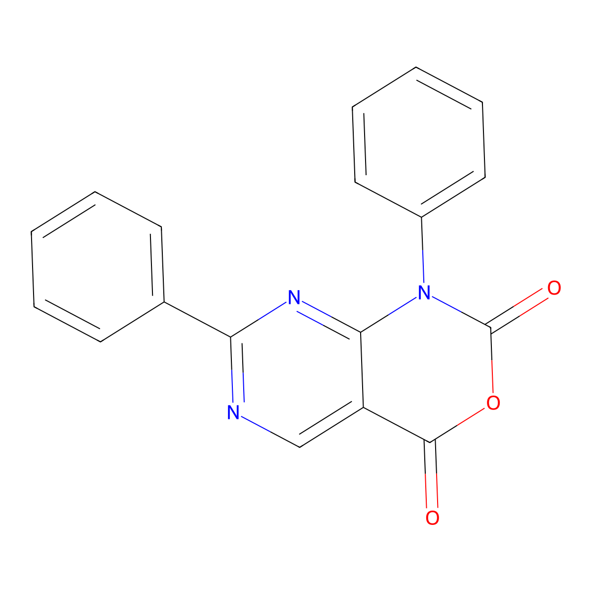 1,7-Diphenyl-1H-pyrimido[4,5-d][1,3]oxazine-2,4-dione molecular structure, CAS 76360-78-6