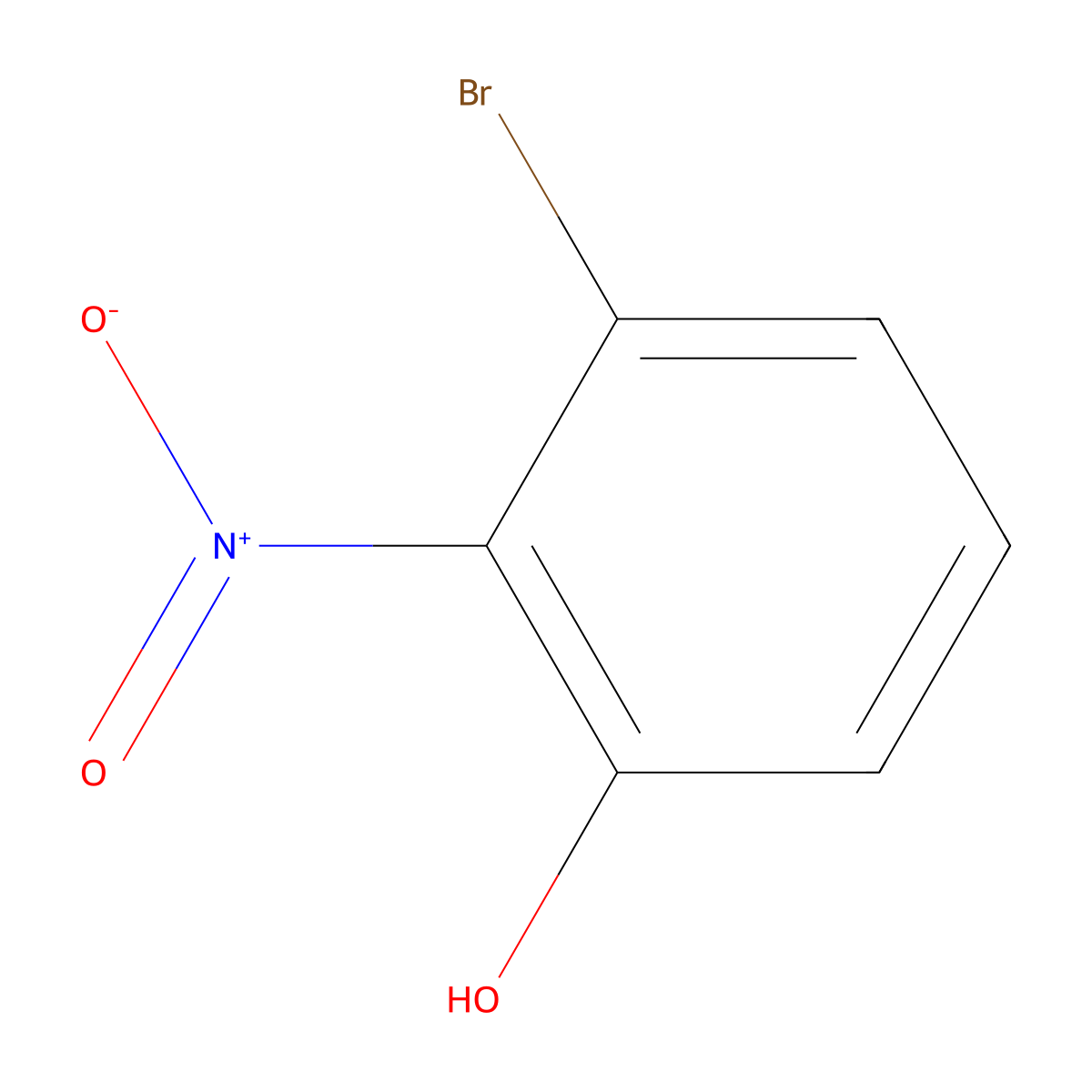 3-Bromo-2-nitrophenol molecular structure, CAS 76361-99-4