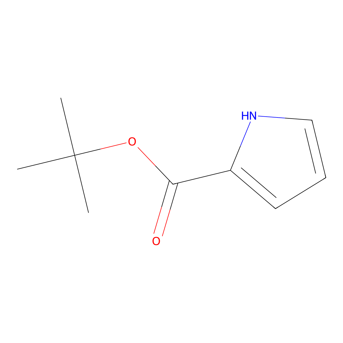 tert-butyl 1H-pyrrole-2-carboxylate molecular structure, CAS 76369-00-1
