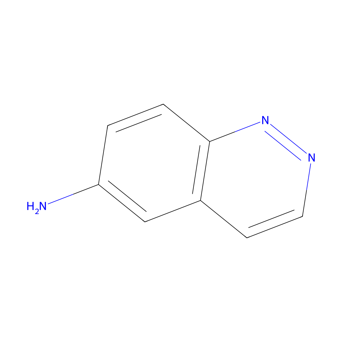 Cinnolin-6-amine molecular structure, CAS 7637-27-6