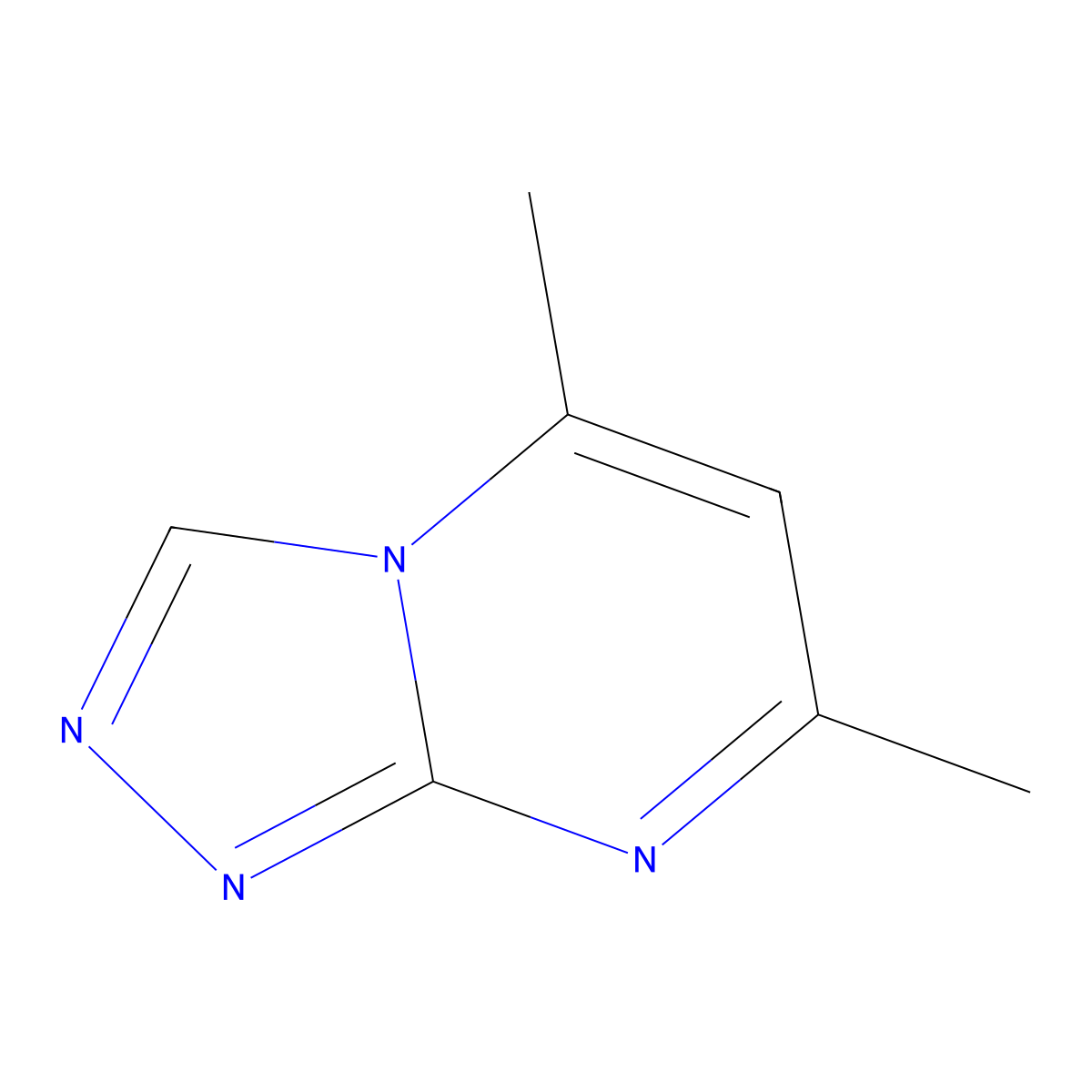 5,7-Dimethyl-[1,2,4]triazolo[4,3-a]pyrimidine molecular structure, CAS 7637-31-2