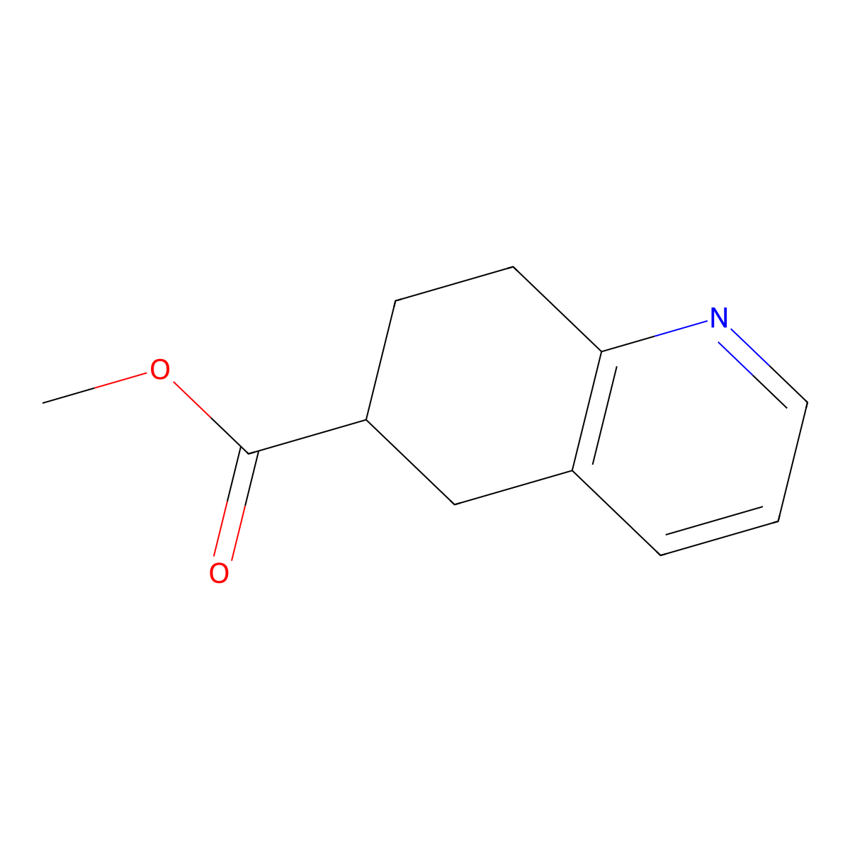 Methyl 5,6,7,8-tetrahydroquinoline-6-carboxylate molecular structure, CAS 76384-36-6