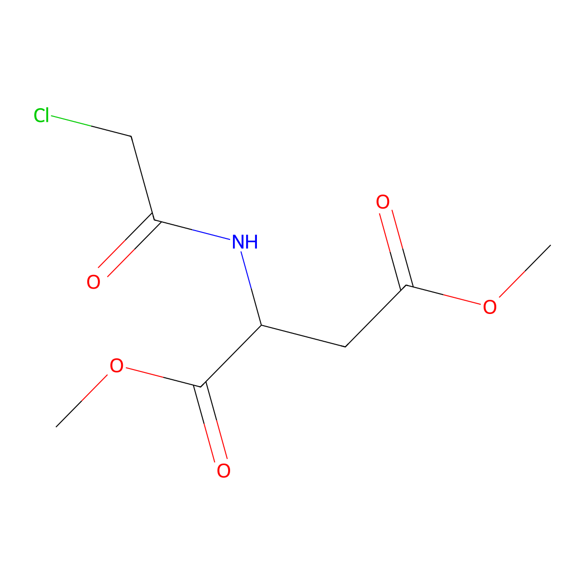 Dimethyl N-(chloroacetyl)-L-aspartate molecular structure, CAS 76385-50-7
