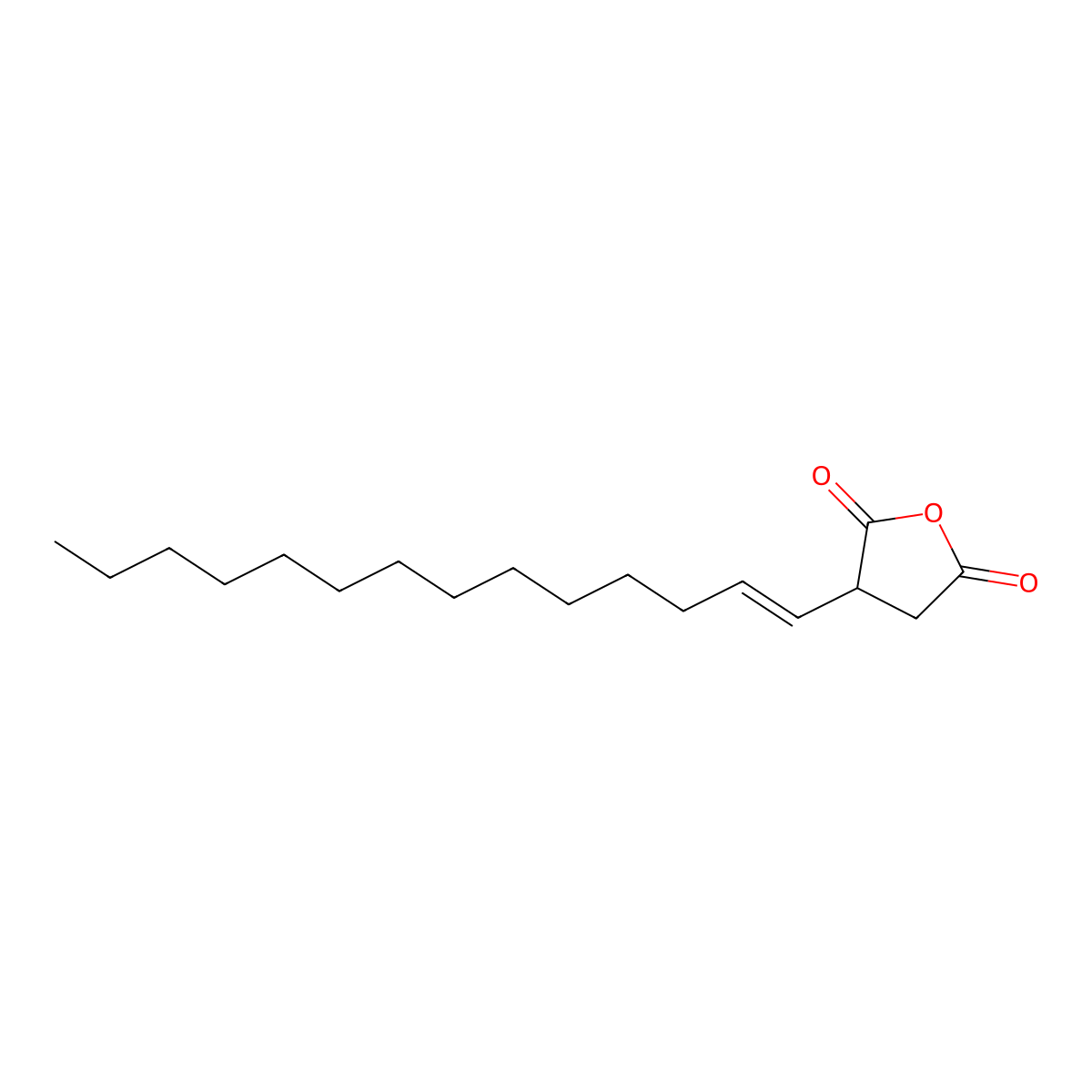 Dihydro-3-(tetradecenyl)furan-2,5-dione molecular structure, CAS 76386-10-2