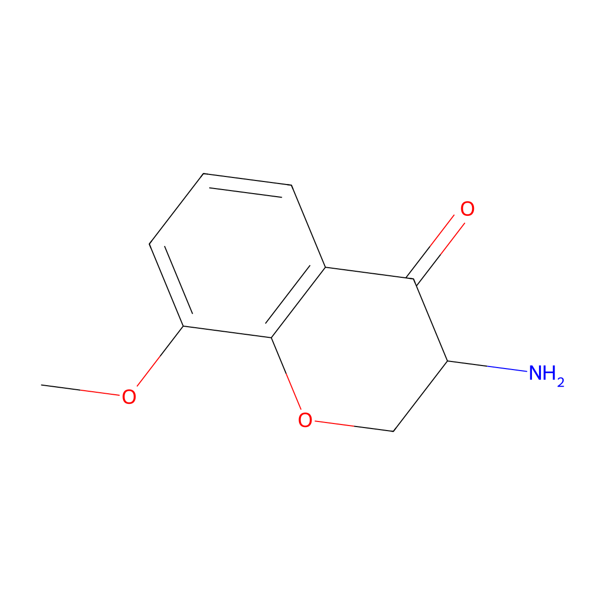 3-Amino-8-methoxychroman-4-one molecular structure, CAS 763863-53-2