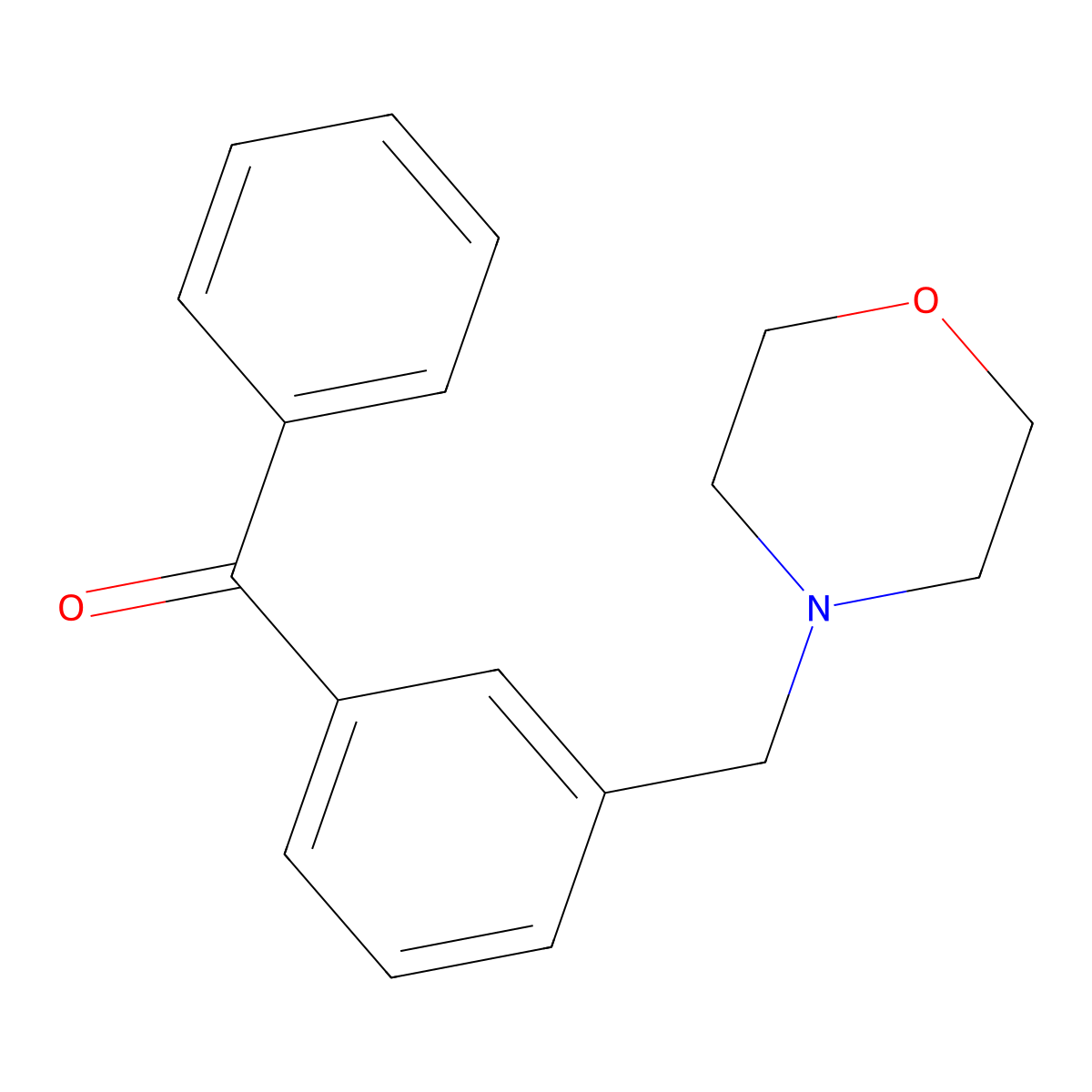 3-(Morpholinomethyl)benzophenone molecular structure, CAS 763863-61-2