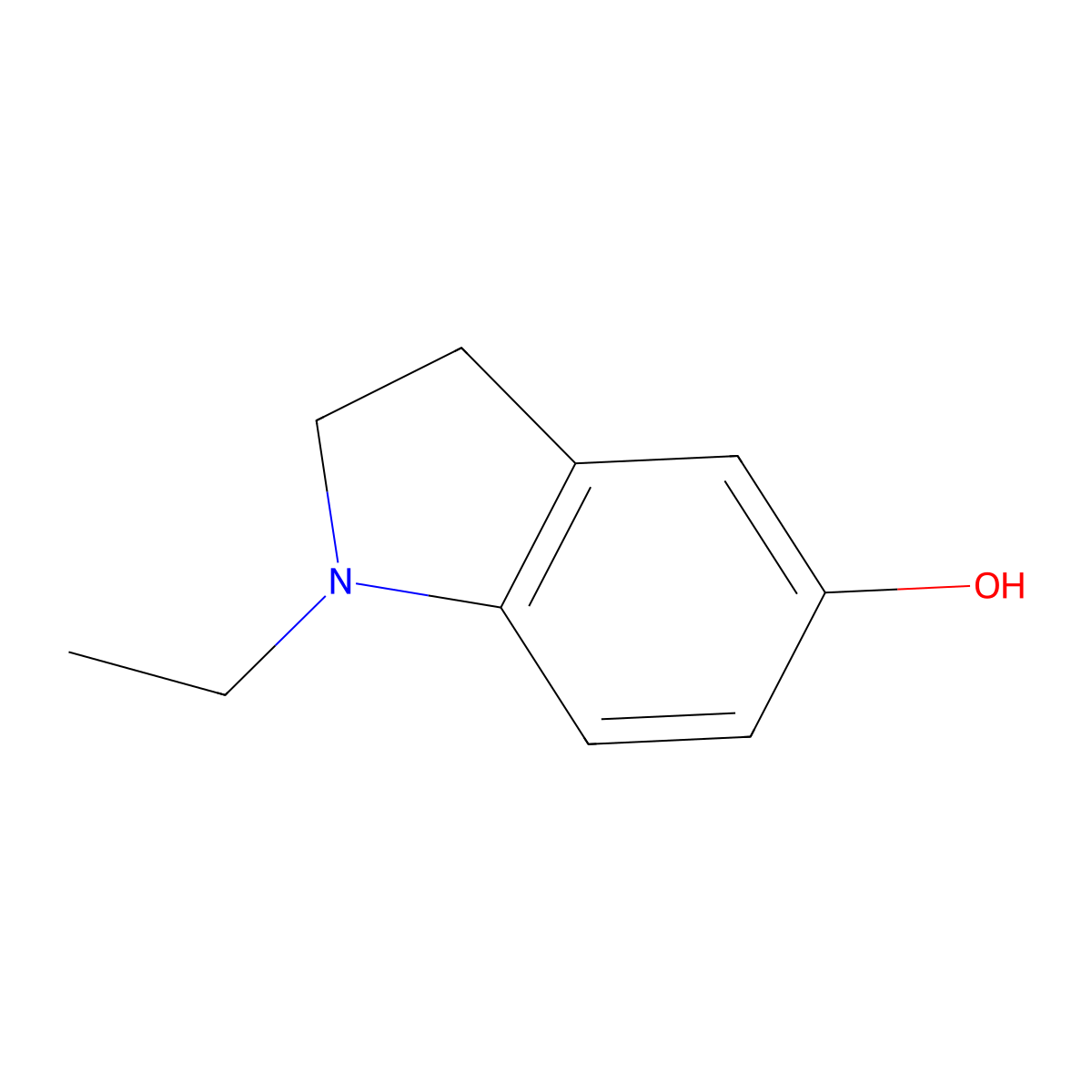 1-Ethylindolin-5-ol molecular structure, CAS 763866-46-2