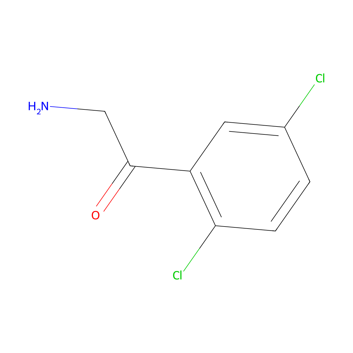 2-Amino-1-(2,5-dichlorophenyl)ethan-1-one molecular structure, CAS 763867-33-0