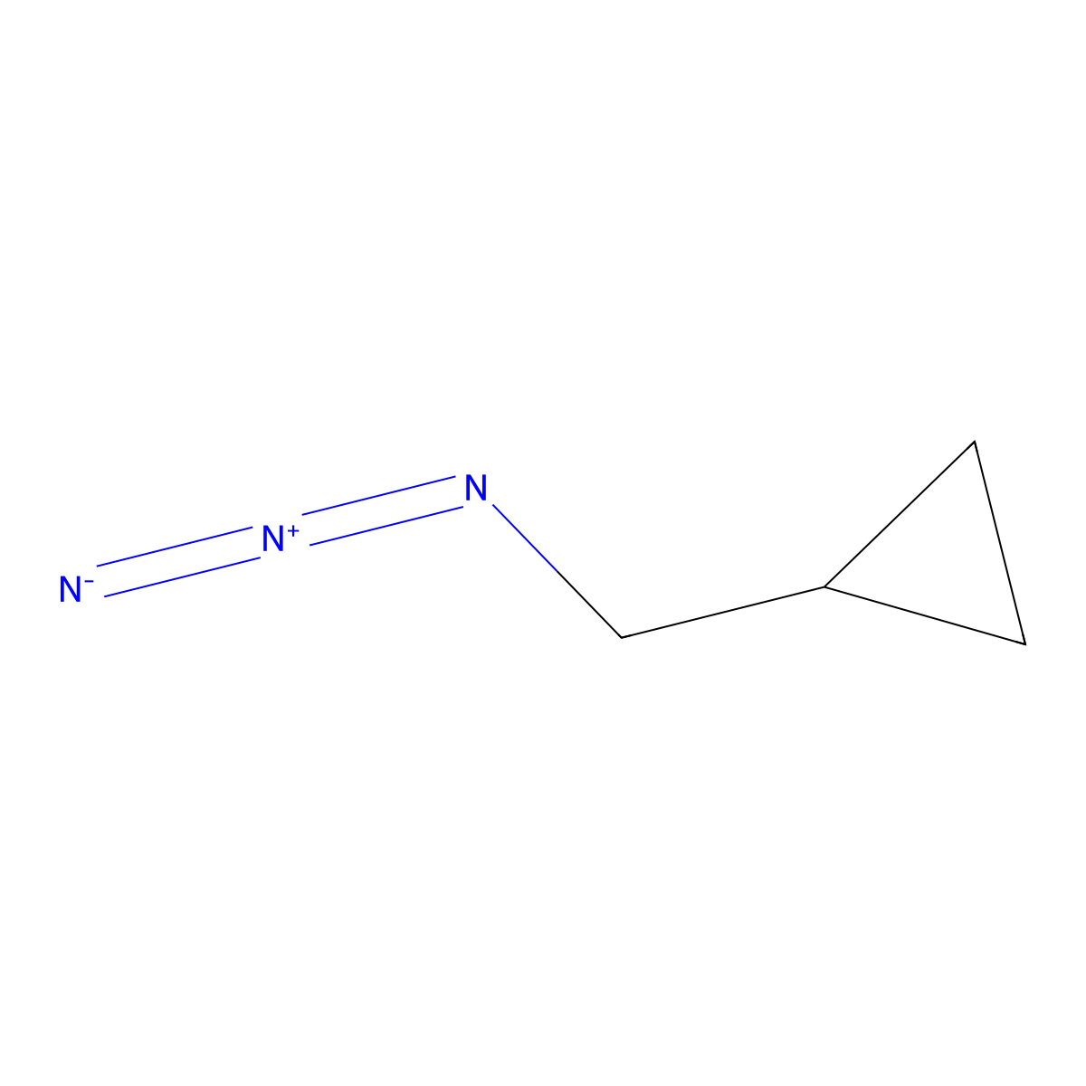 (Azidomethyl)cyclopropane molecular structure, CAS 76387-48-9