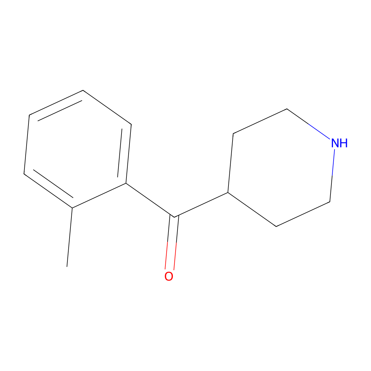 Piperidin-4-yl(o-tolyl)methanone molecular structure, CAS 763872-91-9