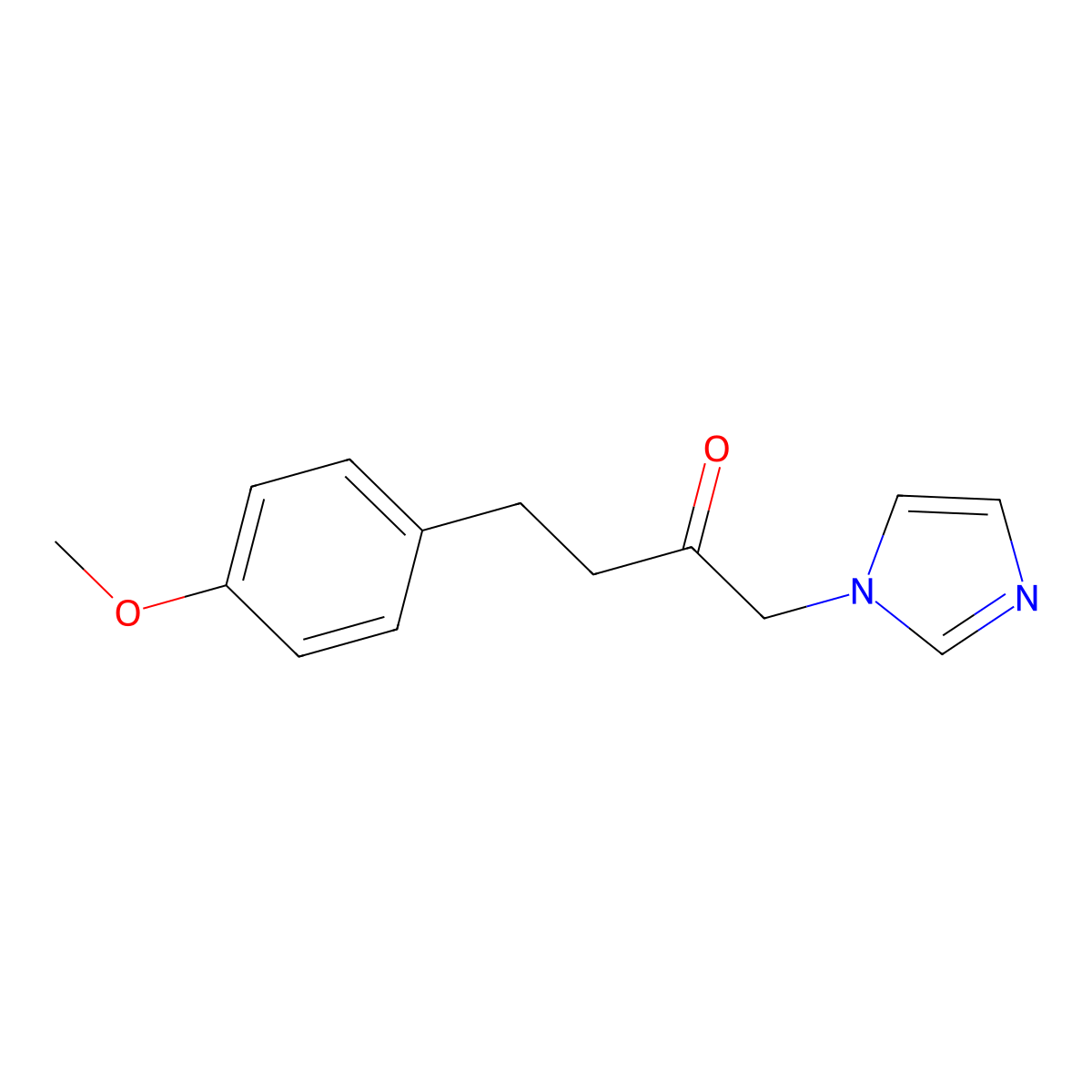 1-(1H-Imidazol-1-yl)-4-(4-methoxyphenyl)butan-2-one molecular structure, CAS 763881-08-9