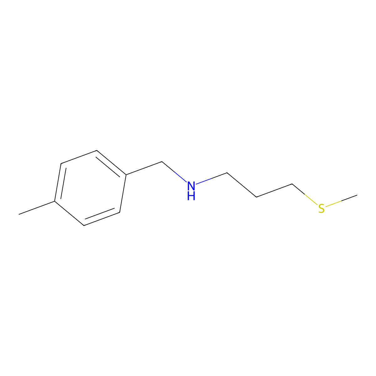 [(4-Methylphenyl)methyl][3-(methylsulfanyl)propyl]amine molecular structure, CAS 763881-45-4