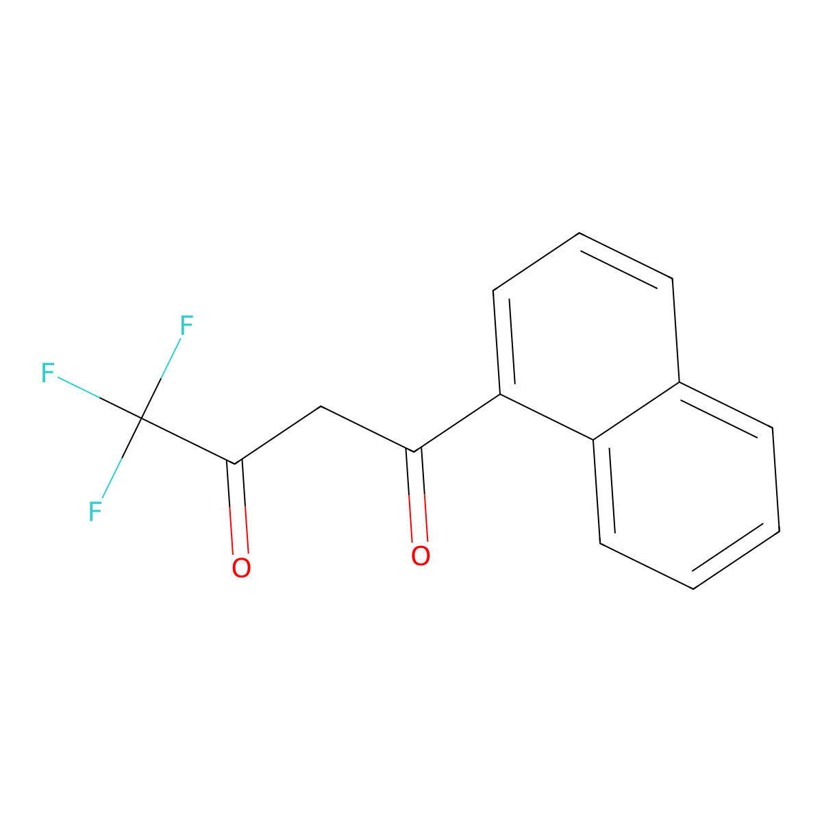 4,4,4-Trifluoro-1-(1-naphthyl)butane-1,3-dione molecular structure, CAS 7639-68-1