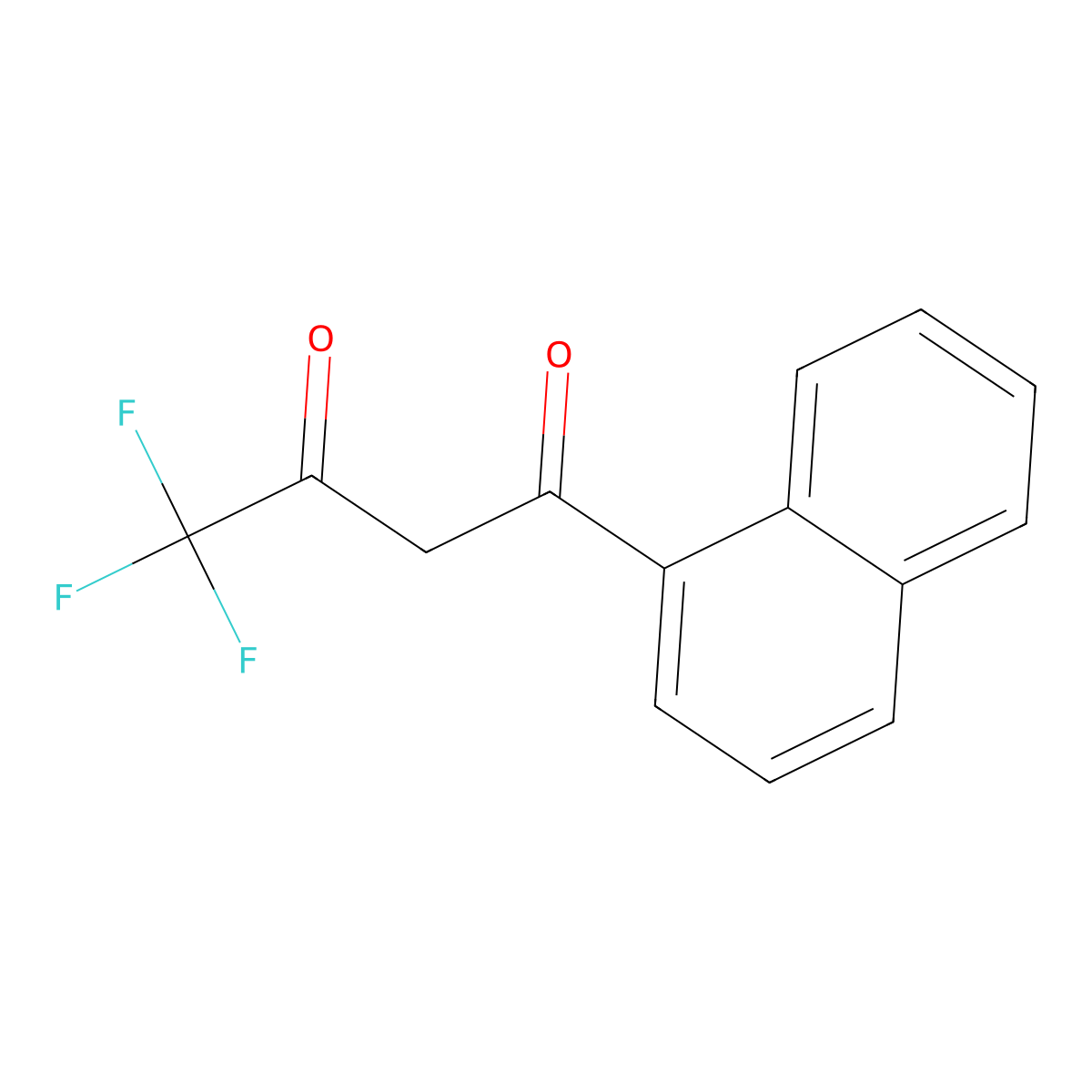 4,4,4-Trifluoro-1-(naphthalen-1-yl)butane-1,3-dione molecular structure, CAS 7639-68-1