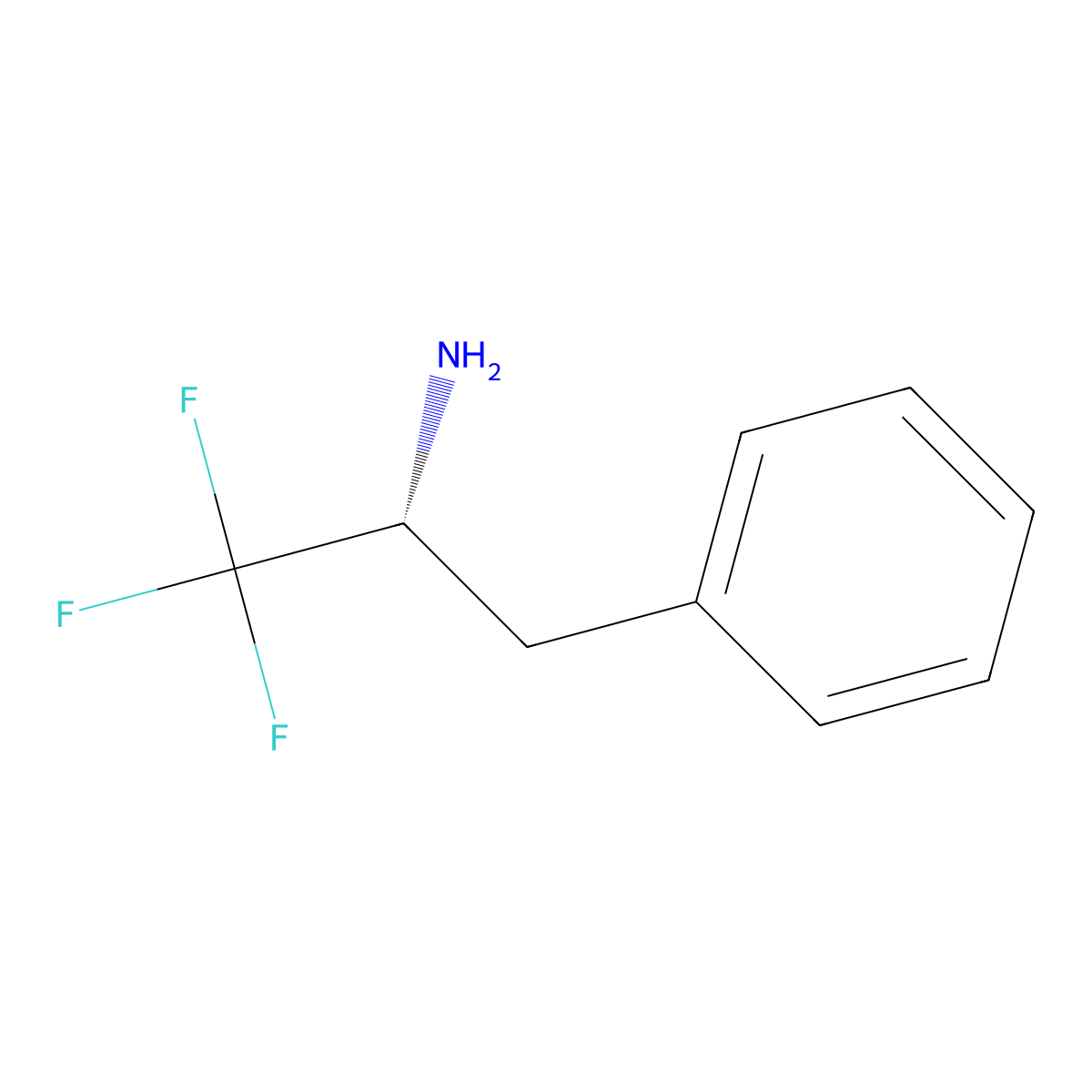 (R)-3,3,3-Trifluoro-1-phenyl-2-propylamine molecular structure, CAS 763907-26-2