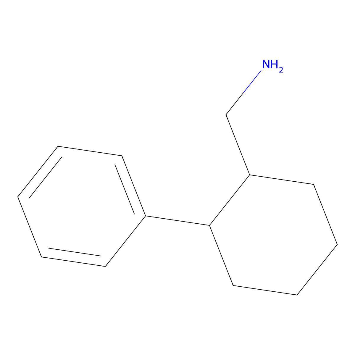 (2-Phenylcyclohexyl)methanamine molecular structure, CAS 763910-39-0